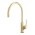 Phoenix Vivid Slimline Oval Sink Mixer 220mm Gooseneck Brushed Gold