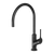 Phoenix Vivid Slimline Oval Sink Mixer 220mm Gooseneck Matte Black