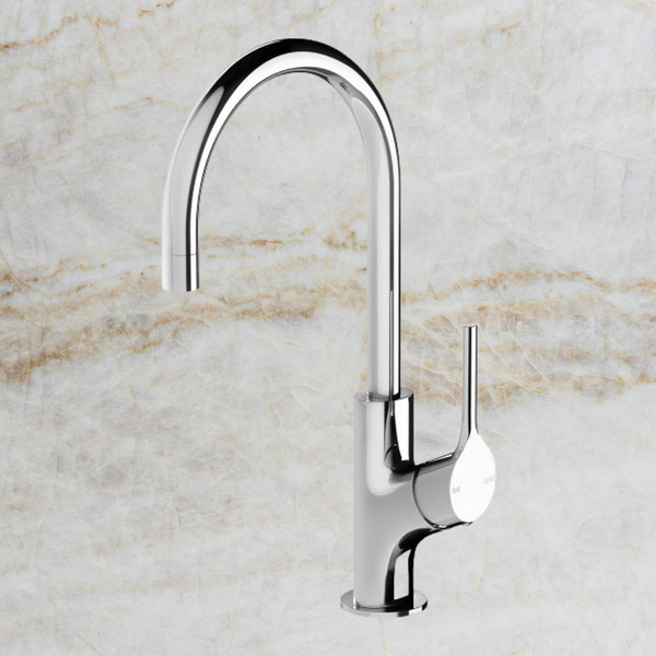 Phoenix Vivid Slimline Oval Sink Mixer 160mm Gooseneck Chrome