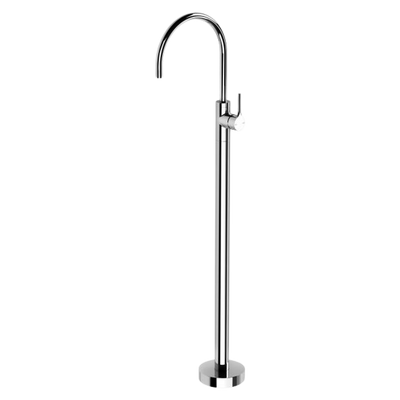 Phoenix Vivid Slimline Oval Floor Mounted Bath Mixer Chrome