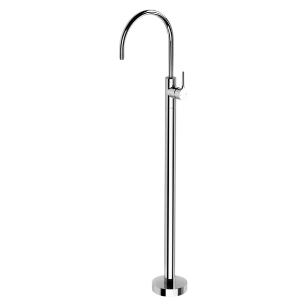 Phoenix Vivid Slimline Oval Floor Mounted Bath Mixer Chrome