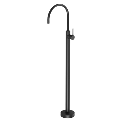 Phoenix Vivid Slimline Oval Floor Mounted Bath Mixer Matte Black