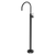Phoenix Vivid Slimline Oval Floor Mounted Bath Mixer Matte Black