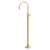 Phoenix Vivid Slimline Oval Floor Mounted Bath Mixer Brushed Gold