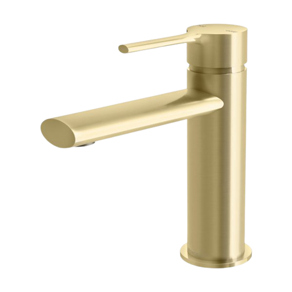 Phoenix Vivid Slimline Oval Basin Mixer Brushed Gold