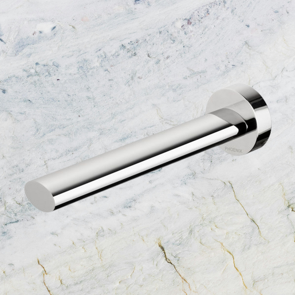 Phoenix Vivid Slimline Oval Wall Basin Outlet 180mm Chrome