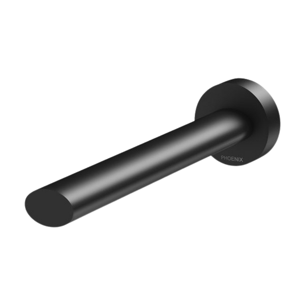 Phoenix Vivid Slimline Oval Wall Basin Outlet 180mm Matte Black