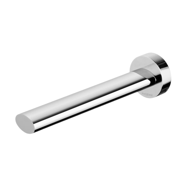 Phoenix Vivid Slimline Oval Wall Bath Outlet 180mm Chrome