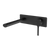 Phoenix Vivid Slimline Oval Wall Basin Mixer Set 175mm Matte Black