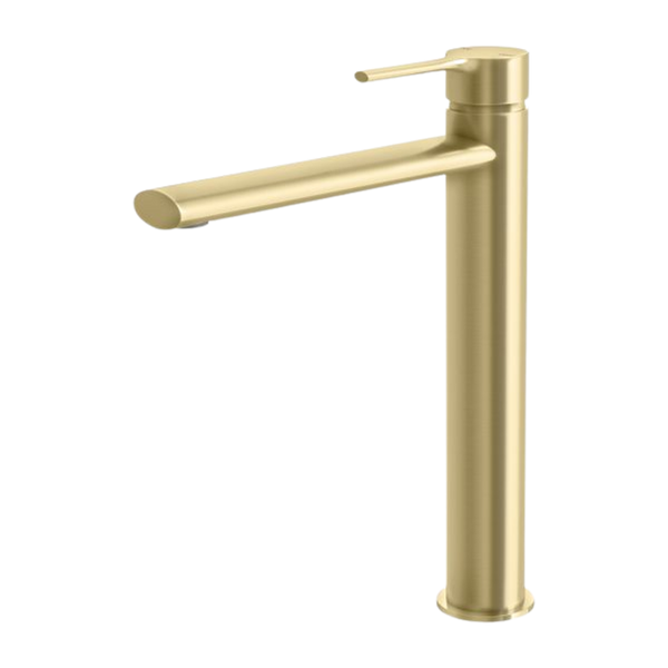 Phoenix Vivid Slimline Oval Vessel Mixer Brushed Gold