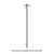 Thermogroup Straight Round Vertical Single Heated Towel Rail Polished Stainless Steel