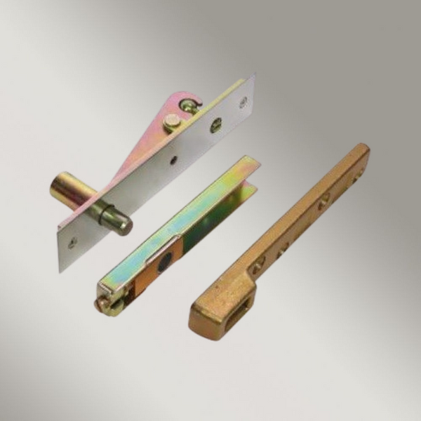 Zanda Top Centre Pivot Double Action Accessory Pack Stainless Steel/Polished Brass