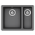 Schock Quadro One And 1/3 Bowl Croma Grey