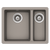 Schock Quadro One And 1/3 Bowl Concrete Grey