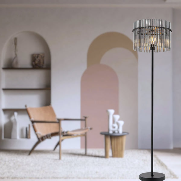 Telbix Quilo Floor Lamp Black