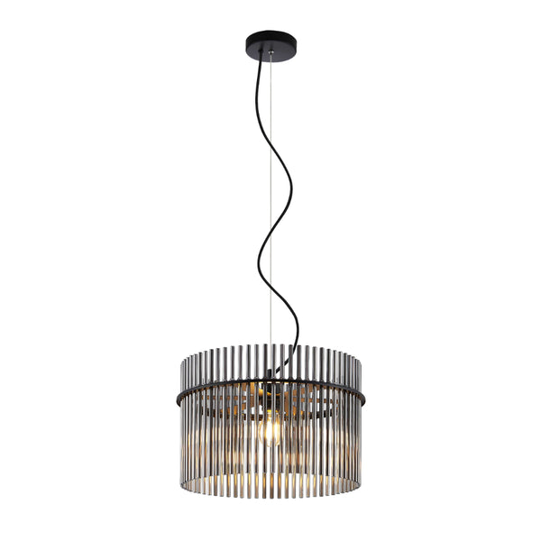 Telbix Quilo 40cm Pendant Black