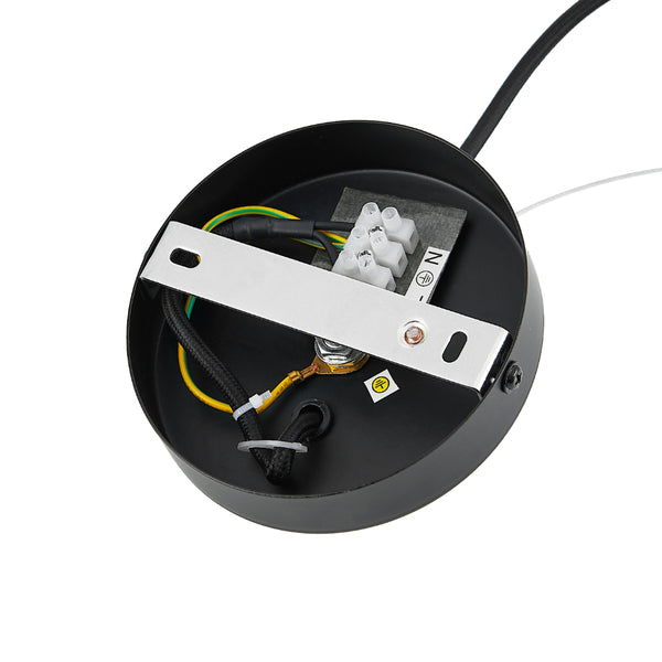 Telbix Quilo 40cm Pendant Black