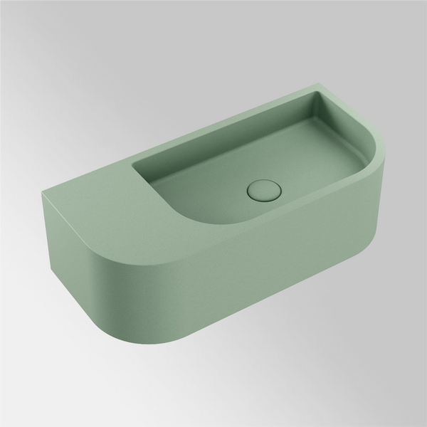 Fienza Blanca Concrete Wall Basin Sage