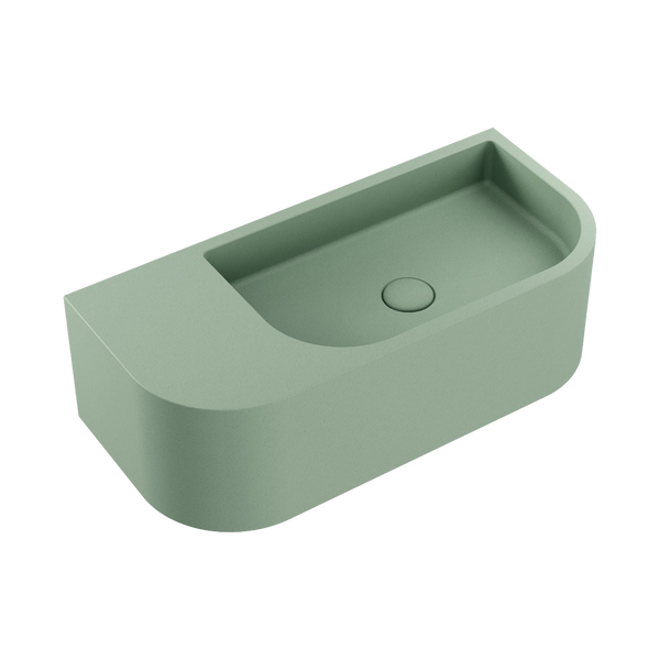 Fienza Blanca Concrete Wall Basin Sage