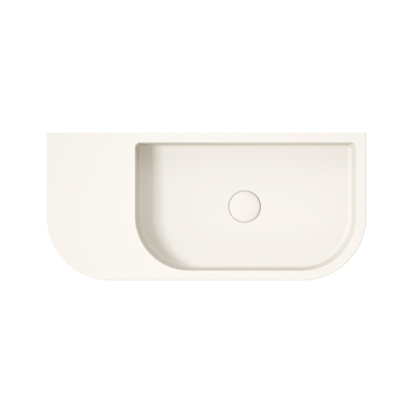 Fienza Blanca Concrete Wall Basin Warm White