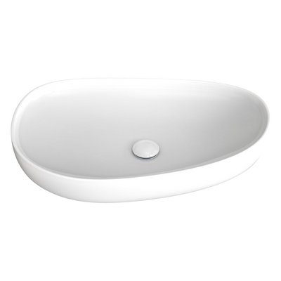 Fienza Pebble Large Above Counter Basin Gloss White