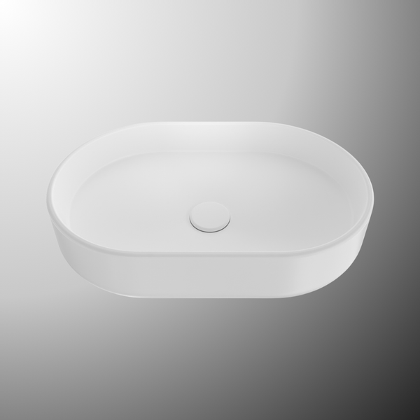 Fienza Eden Pill Above Counter Basin Matte White