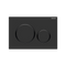 Oliveri Concealed Cistern Flush Plate With Round Buttons Matte Black