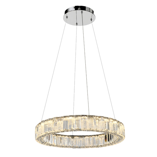 Telbix Rias 1 Tier Pendant Chrome