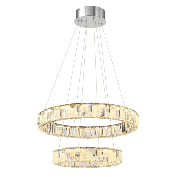 Telbix Rias 2 Tier Pendant Chrome