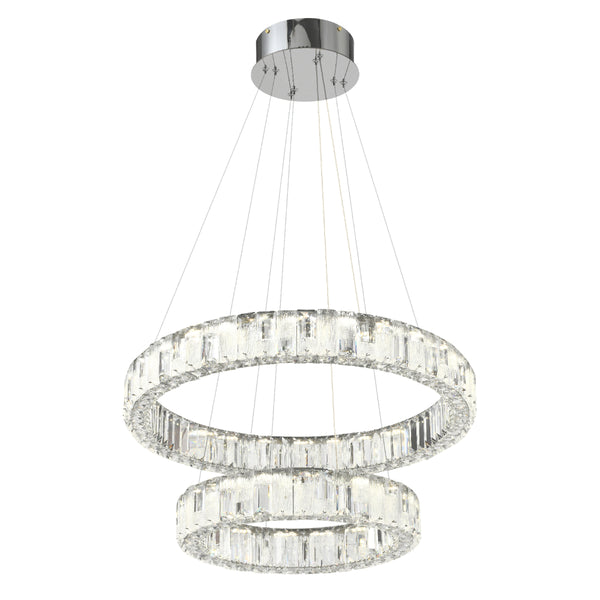 Telbix Rias 2 Tier Pendant Chrome