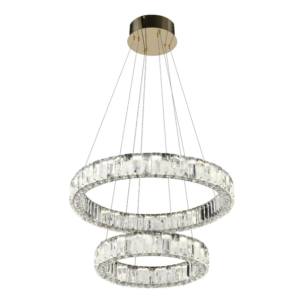 Telbix Rias 2 Tier Pendant Gold