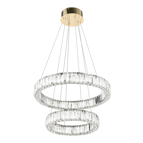 Telbix Rias 2 Tier Pendant Gold