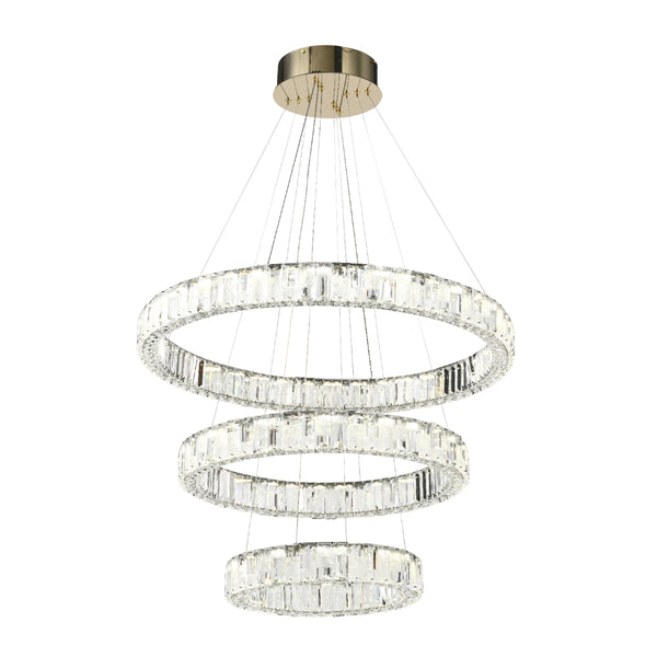 Telbix Rias 3 Tier Pendant Gold