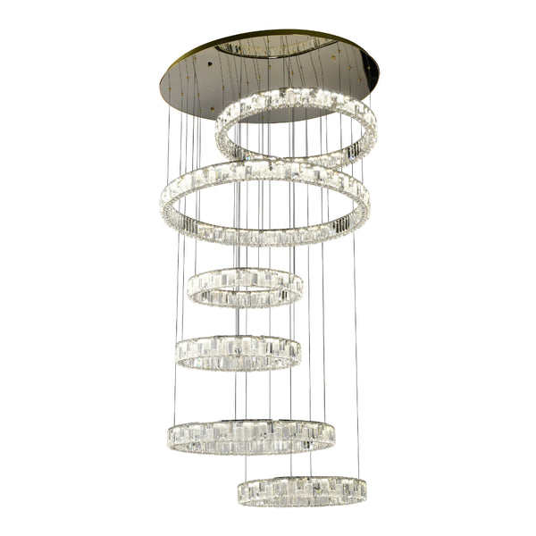 Telbix Rias 6 Tier Pendant Gold