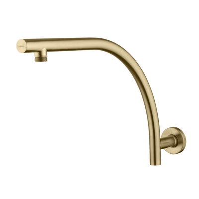 Oliveri Rome Raised Wall Mounted Shower Arm Classic Gold