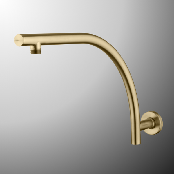 Oliveri Rome Raised Wall Mounted Shower Arm Classic Gold