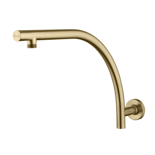Oliveri Rome Raised Wall Mounted Shower Arm Classic Gold