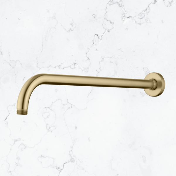 Oliveri Rome Wall Mounted Shower Arm Classic Gold