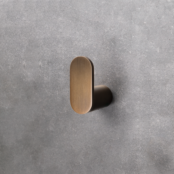 Alma Ascari Brushed Vintage Antique Brass Robe Hook