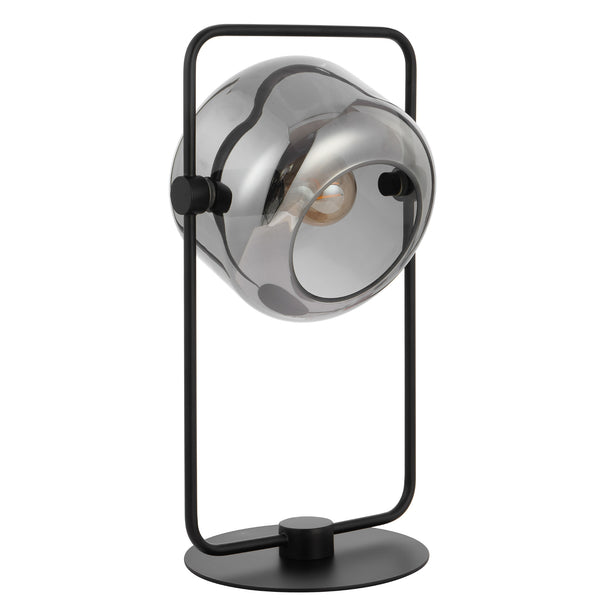 Telbix Rocha Table Lamp Black Smoke