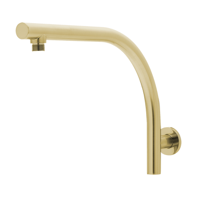 Phoenix Rush High-Rise Shower Arm Brushed Gold