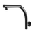 Rush High-Rise Shower Arm Matte Black