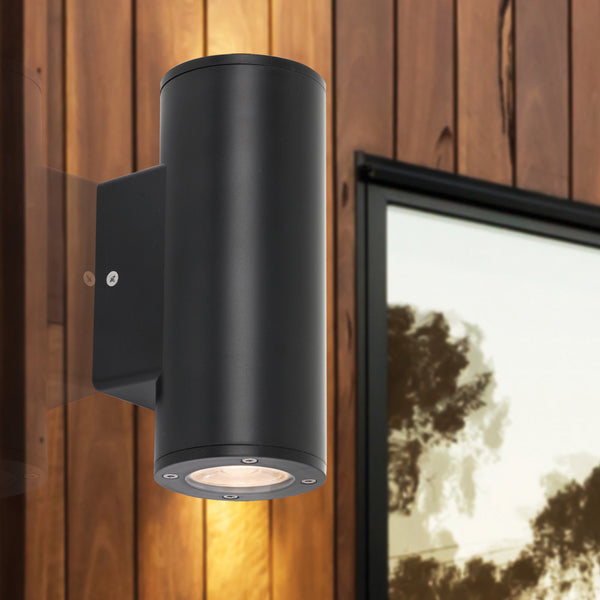 Telbix Rvin Ex2 Wall Light Black