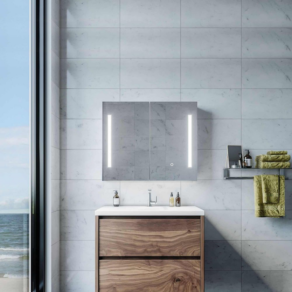 Remer Amber LED Shaving Cabinet 750mm