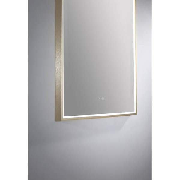 Remer Arch LED Mirror 500mm Baltic Brass