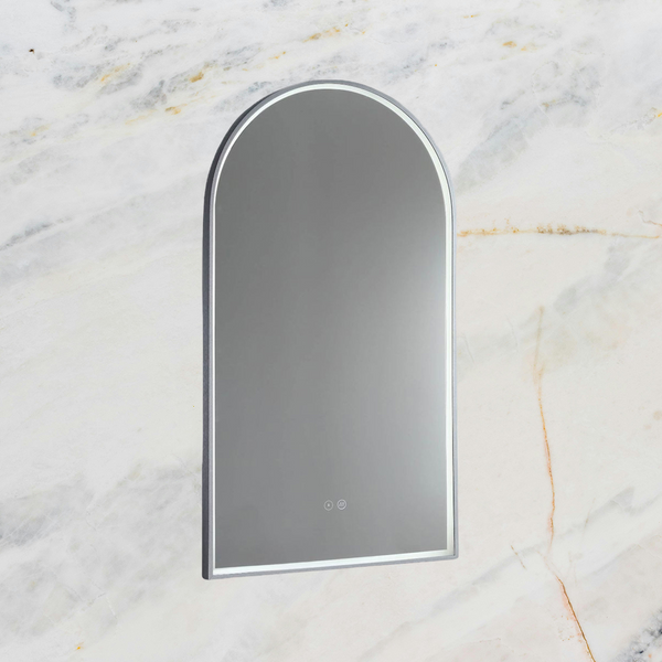 Remer Arch LED Mirror 500mm Georgian Metal