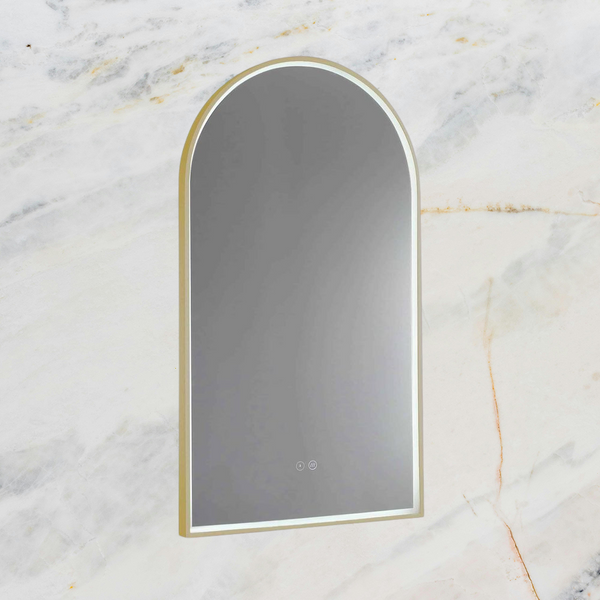 Remer Arch LED Mirror 500mm Nordic Gold