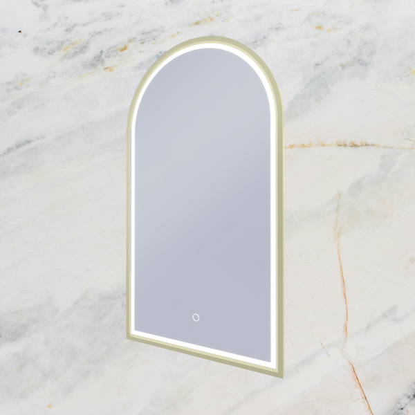 Remer Blanca LED Shaving Cabinet Baltic Brass