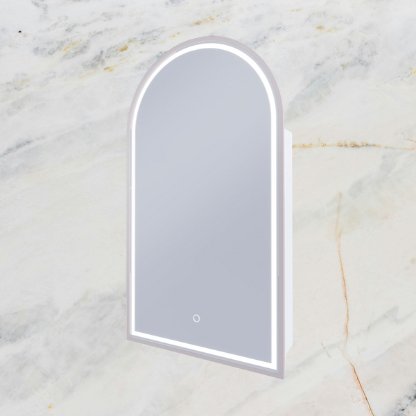 Remer Blanca LED Shaving Cabinet Brits Nickel