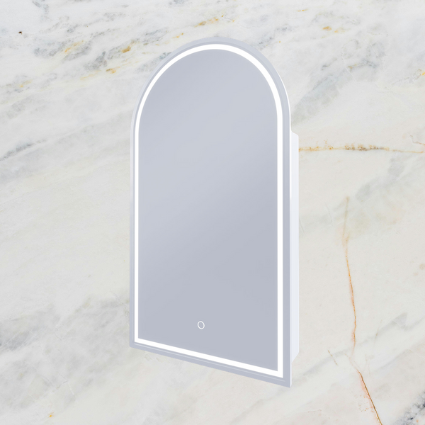 Remer Blanca LED Shaving Cabinet Milano White